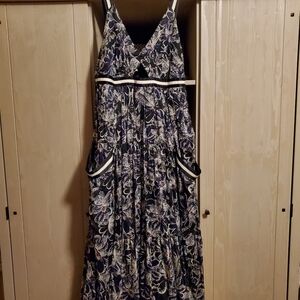 chinese dress ladies 1970's Bill Gibb London Couture Metallic Gold Sheer Lace Babydoll Mini